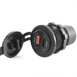 Dual USB charging socket 12 V / 24 V