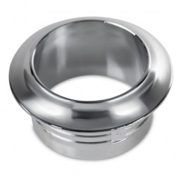 Push Lock Rosette - Polished Chrome