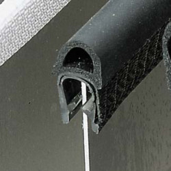 Sealing profile with sealing bead - clamping range 1.0-4.0 mm - length: 50 m