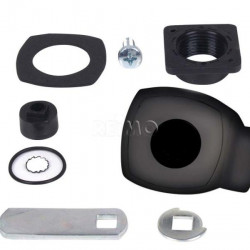per + key incl. cap black without cylinder + key incl. cap
