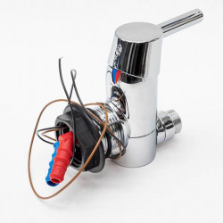 Single-lever ceramic mixer Trend C, chrome with switch