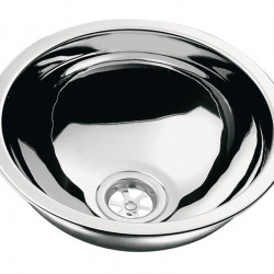 Stainless steel built-in sink - Round - 26 cm diameter
