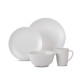 Lund melamine dinnerware set - 16-piece - white