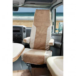 2-piece seat cover (ISRI) for Ducato (2007/2014), beige/sand