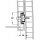 Drawer runner 278mm, pair
