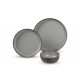 CAMP4 MALMÖ Dinnerware Set made of rPET for 2 people, Color: Taupe