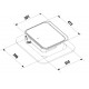 Sink 1-piece glass cover