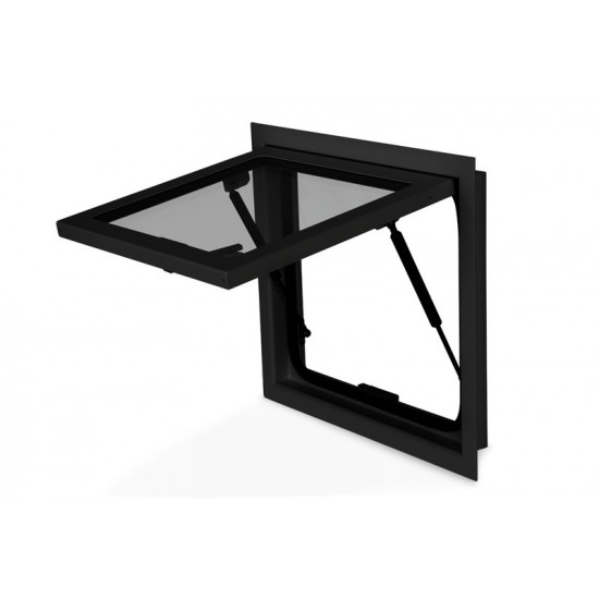 RW Explorer safety glass awning window for expedition vehicles - Black