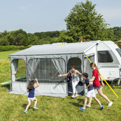 W 4400mm Fiamma Caravanstore ZIP Awning in a carrying case, Cloth colour - Royal Blue