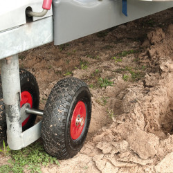 Double support wheel for retrofitting