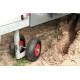 Double support wheel for retrofitting