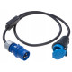 CEE adapter cable Switzerland (CEE plug and CH socket) with 10 A fuse