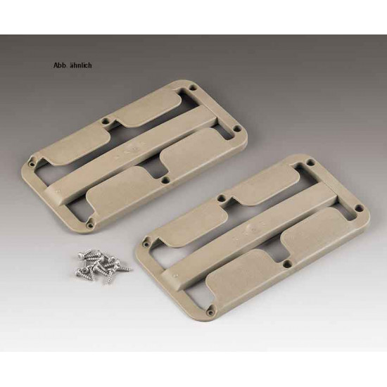 Stemware holder, set of 2, light grey, for 2 glasses up to Ø 86 mm
