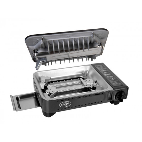 Gas cartridge stove with ignition safety device Gourmet Grill