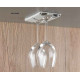 Stemware holder, set of 2, beige-grey, for 2 glasses up to Ø 86 mm