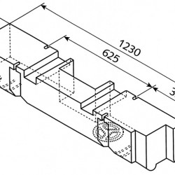 Water tank for Volkswagen T4 1990-2003 - 53 l - EV 1104