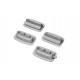 Solar mounting kit, 4-piece set with integrated roof feed-through, grey