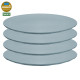 Koziol flat plate CLUB Ø26cm, set of 4