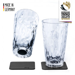 Magnetic plastic long drink glasses 0.3 l - set of 2