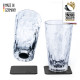 Magnetic plastic long drink glasses 0.3 l - set of 2