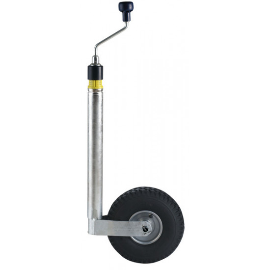 Automatic support wheel, steel rim, 260x85, 48mm, pneumatic tire