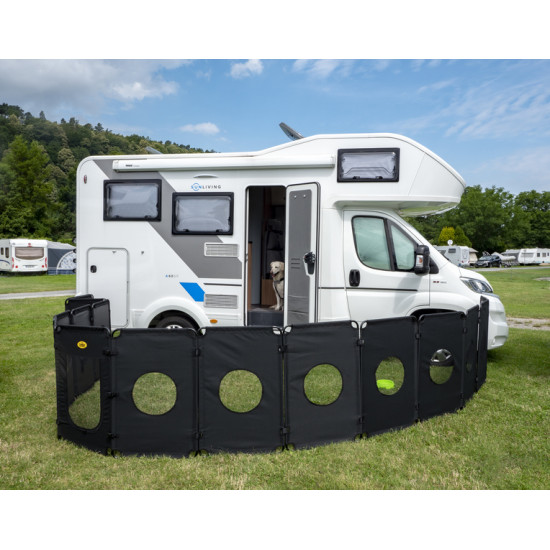 Foldable dog enclosure