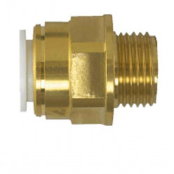Screw connector 3/8" male thread, brass