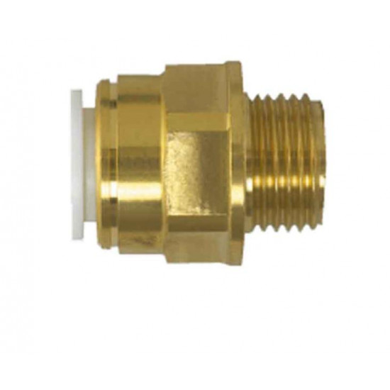 Screw connector 3/8" male thread, brass