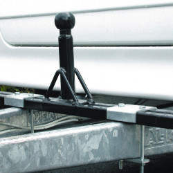 Drawbar adapter for bicycle carriers