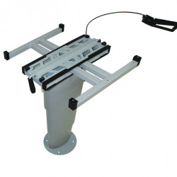 Primero Comfort single-column lifting table - 345 - 705 mm - Silver Grey