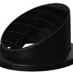 Air vent, high 30° for auxiliary heater. Airtronic D2, Ø50/60mm, black
