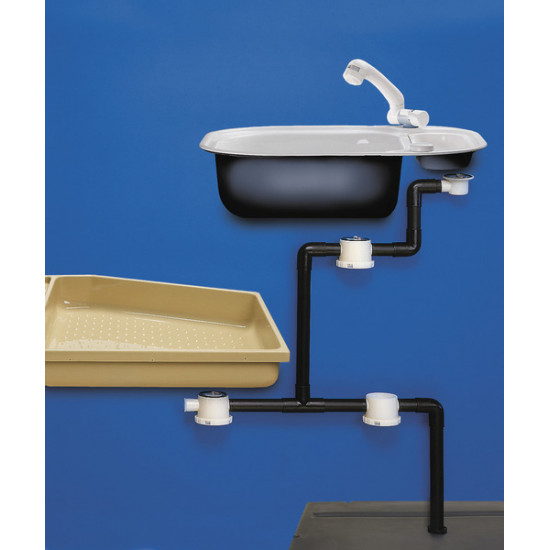 90° angle for wastewater system