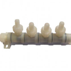 X-Fix 10mm system connector, distributor with 4 outlets