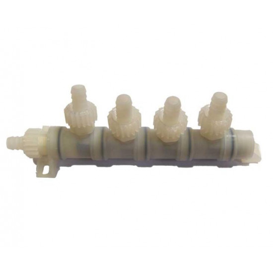 X-Fix 10mm system connector, distributor with 4 outlets