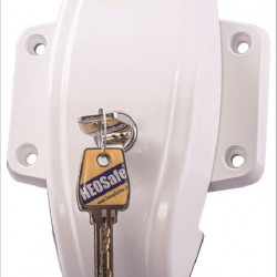 Lock for securing sliding, rear and hinged doors - set of 2