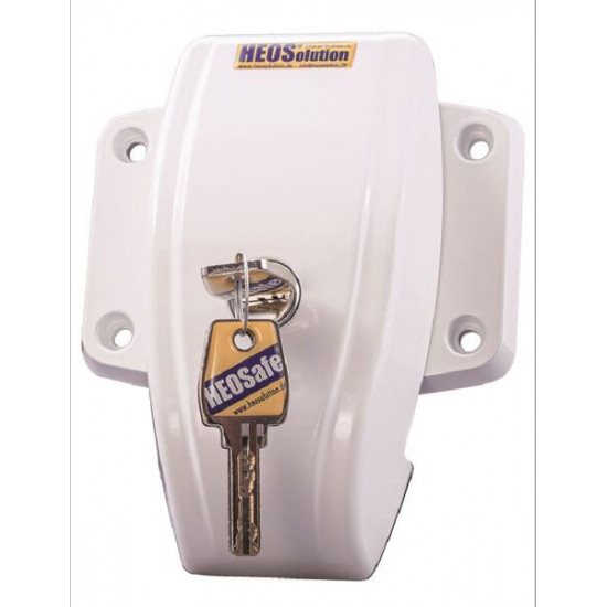 Lock for securing sliding, rear and hinged doors - set of 2