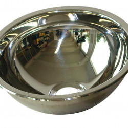 Washbasin, round, stainless steel 295