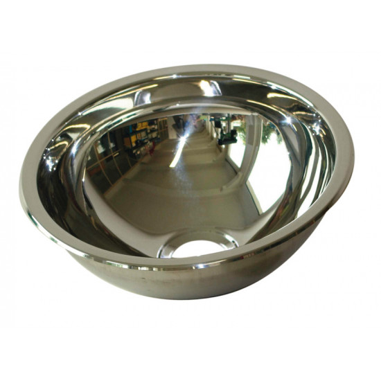 Washbasin, round, stainless steel 295