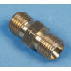Coupling for gas hose - 1/4" male thread on both sides