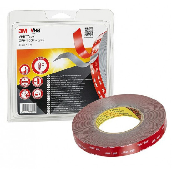 Double-sided adhesive tape - Suitable for high temperatures