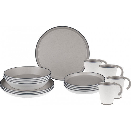 ICONIC COMPACK – Melamine dinnerware set for 4 people
