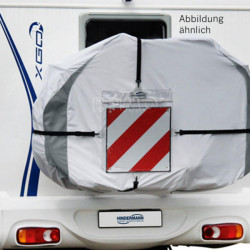 Bicycle protective cover for rear bike carrier