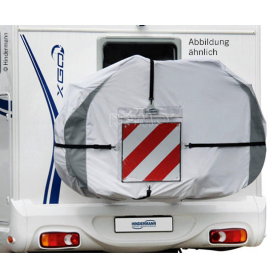 Bicycle protective cover for rear bike carrier