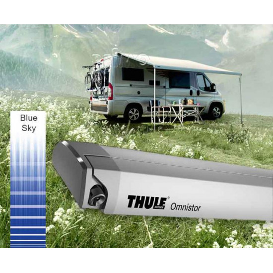 Omnistor roof awning 6200, extension 250 cm, color: Blue Sky