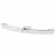 Plastic furniture handle - chrome glossy