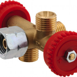 Branch valve for connecting 3 devices