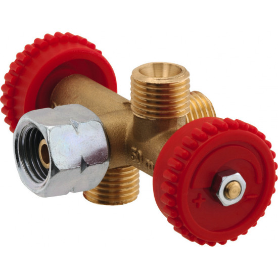 Branch valve for connecting 3 devices