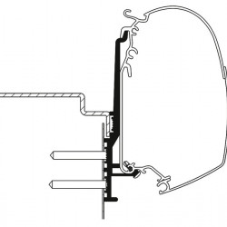 Knaus Tourer CUV awning adapter for Thule 5200 - 3 m