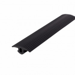 Ribbed cover profile - 2 m length - Black