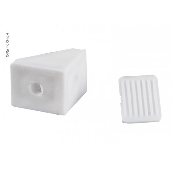Mini furniture connectors, 10 pieces (white), 2-hole